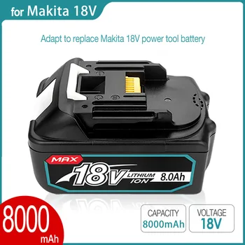 2023 Обновен 5A/6A/8A за Makita 18V Батерия BL1830B BL1850B BL1850 BL1840 BL1860 BL1815 Взаимозаменяеми Литиева Батерия
