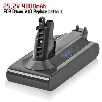 Преносимото батерия Дайсън V10 4800 mah, литиево-йонна батерия 25,2 В, е съвместим с wi-fi прахосмукачка Cyclone V10 Animal V10