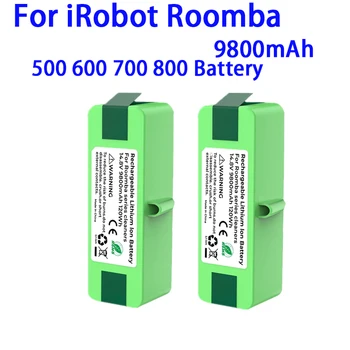 9800 mah Литиево-йонна батерия с удължен живот на съвместимост с iRobot Roomba 500 600 700 800 Serie 880 770 650 655 870 760 780 790