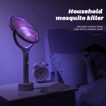 90 Градуса Завъртане Лампа-Убиец от Комари Електрически отвратително 365 нм UV-Лъчи, USB Зареждане на Бръмбар-Капан за Мухи Лятна Мухобойка