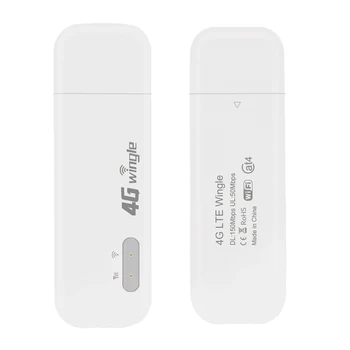 4G USB wifi модем Портативен WiFi е универсален адаптер рутер, Точка за достъп до безжична мрежова карта