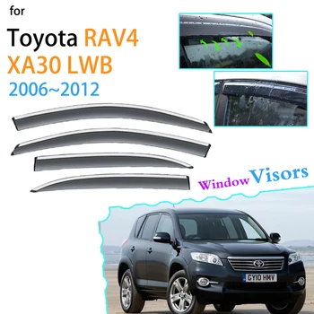 Дефлектор за Toyota RAV4 XA30 Vanguard LWB 2006 ~ 2012 RAV 4 Прозорец Очила Сенник за Защита От Слънцето И Дъжда Защита От Слънцето Автомобилни Аксесоари