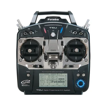 Futaba T10J 2.4 Ghz 10-канално дистанционно управление с приемник R3008SB за FPV мультикоптера/радиоуправляемого дрона/части за радиоуправляеми модели